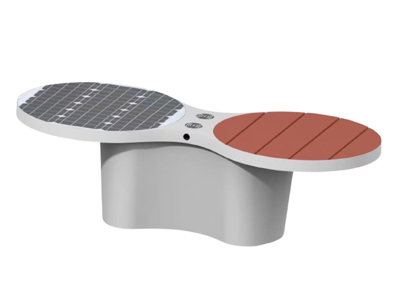 Multiple Solar Smart Bench