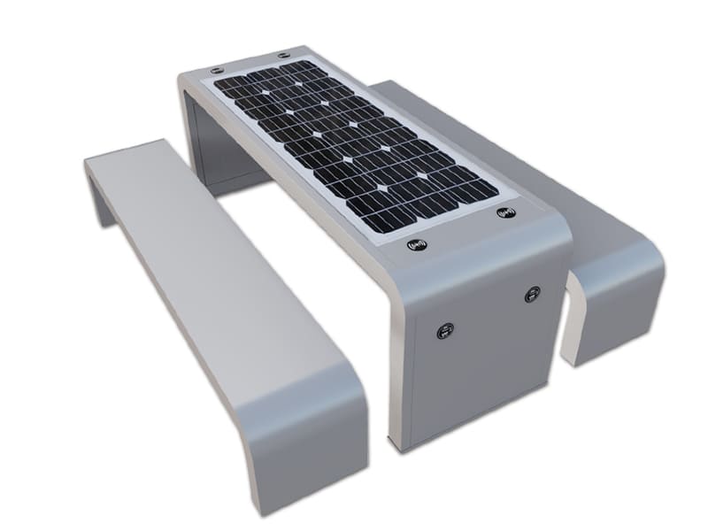 Solar Smart Table and Chair, Solar Outdoor Table