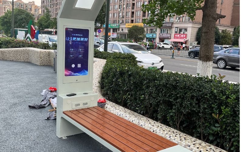Smart Bench with Eco-Friendly Material Use