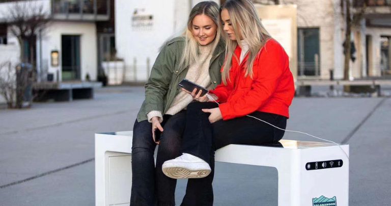 Smart benches in a college campus