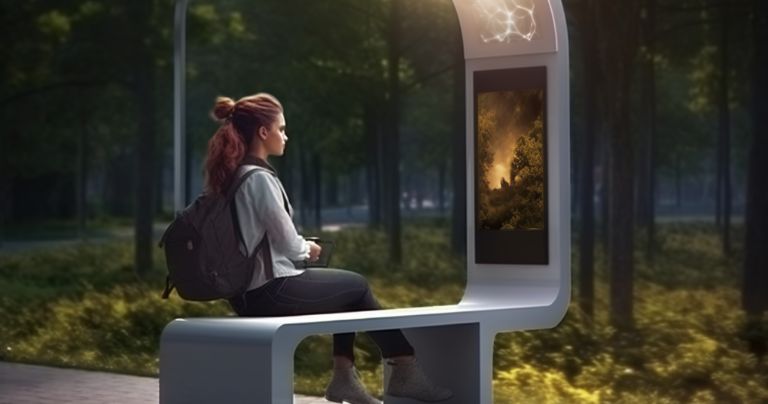 Solar Phone Charging Station with Multiple USB Ports