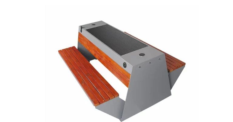 Custom Solar-Powered Picnic Table & Bench