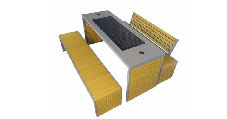 Solar Charging Picnic Table & Bench