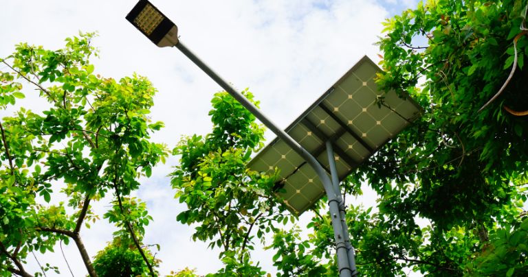 Solar Street Light with integrated CCTV