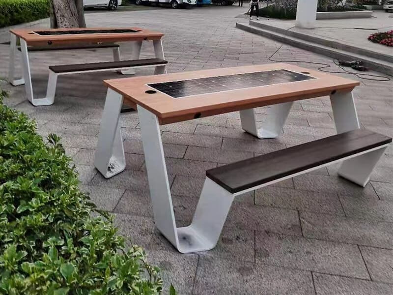 Solar Outdoor Table in the Park