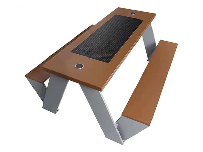 Custom Solar Powered Picnic Table