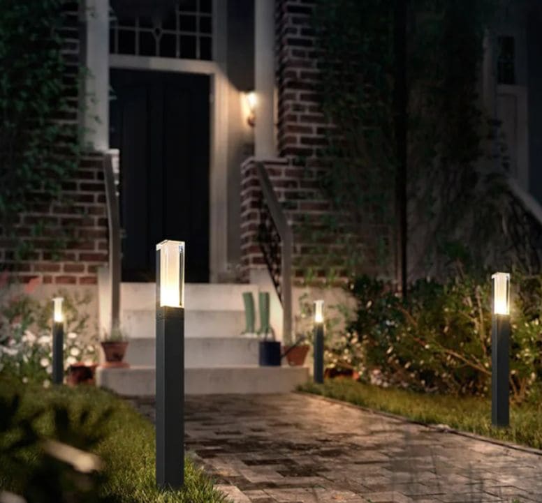 Luci Solari Da Giardino Led – Faretto Da Esterno Con Pannello Solare – Luce Automatica Per Vialetti E Prato